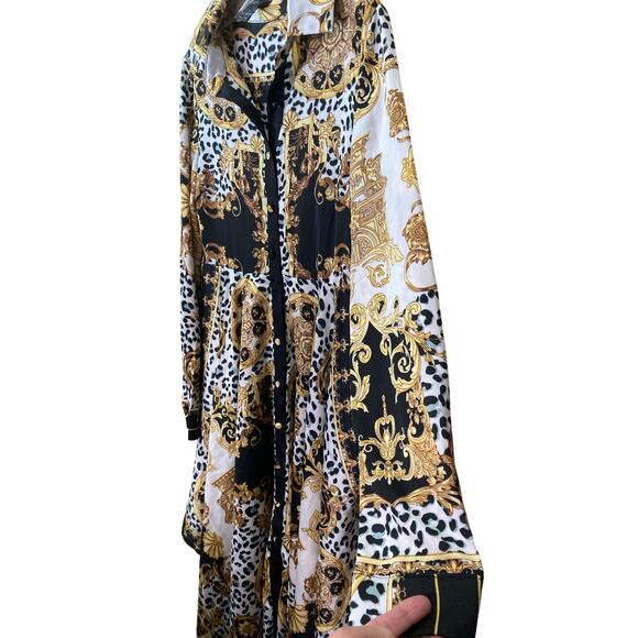 Gracia Equestrian Print Handkerchief Dress Size Small - Picture 10 of 12